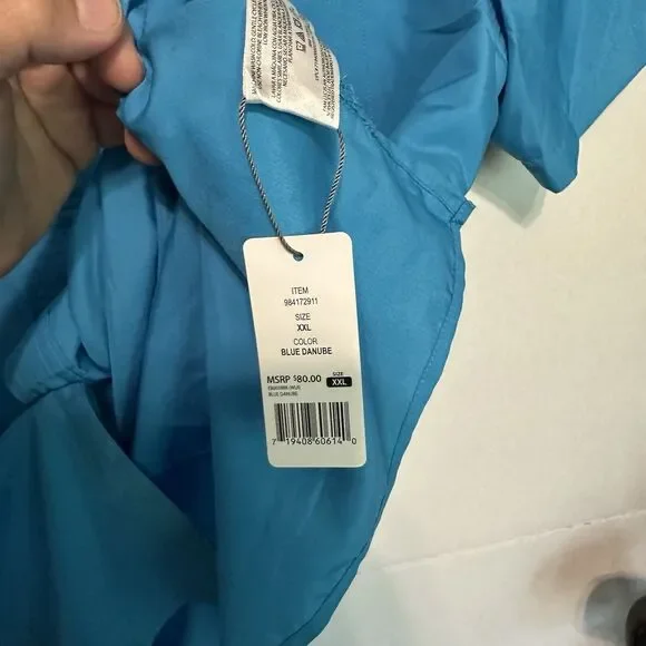 Eddie Bauer Men’s XXL Shirt Blue Vented Fishing Hiking Outdoors New - Picture 4 of 4